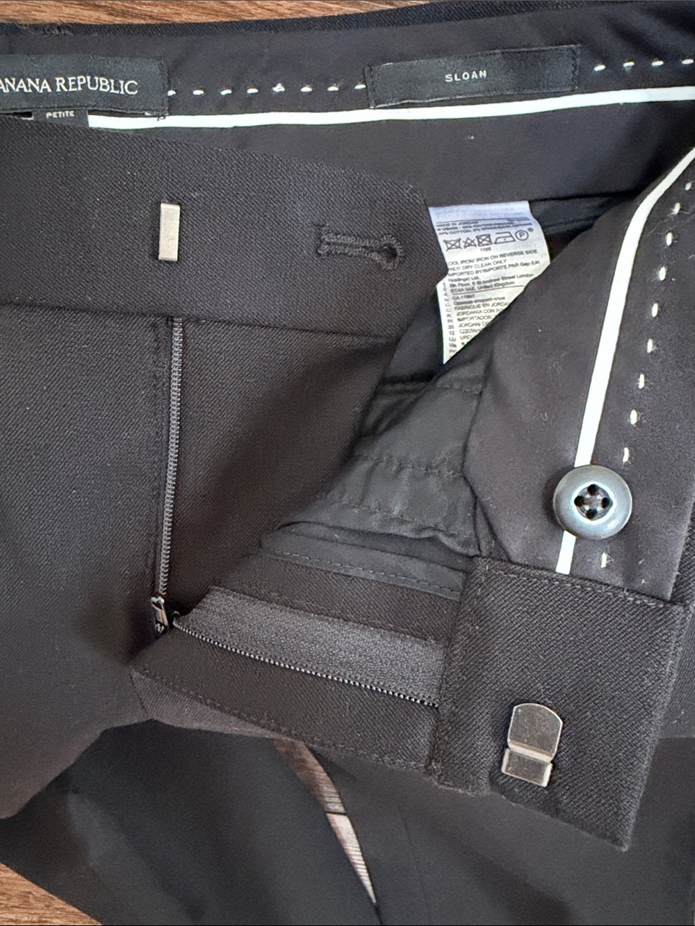 Banana Republic Black Slim Dress Pants - Picture 7 of 8